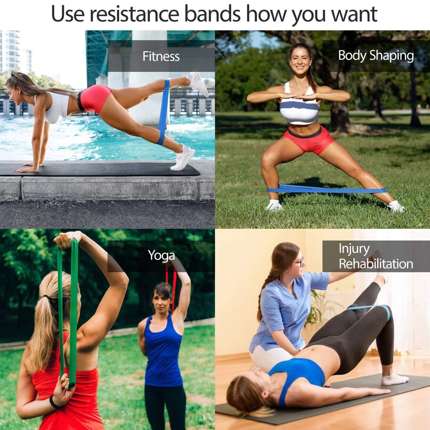 Train Anywhere Resistance Bands Set